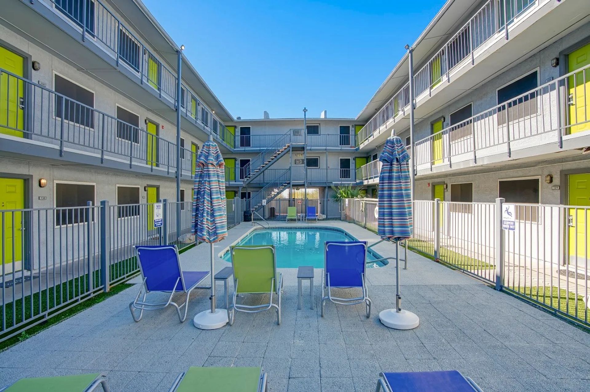 Pool and poolside area at Elevate at South Mountain.