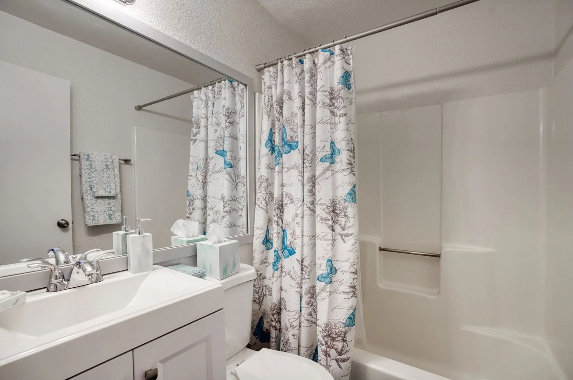 Apartment bathroom — representative home at Elevate at South Mountain.