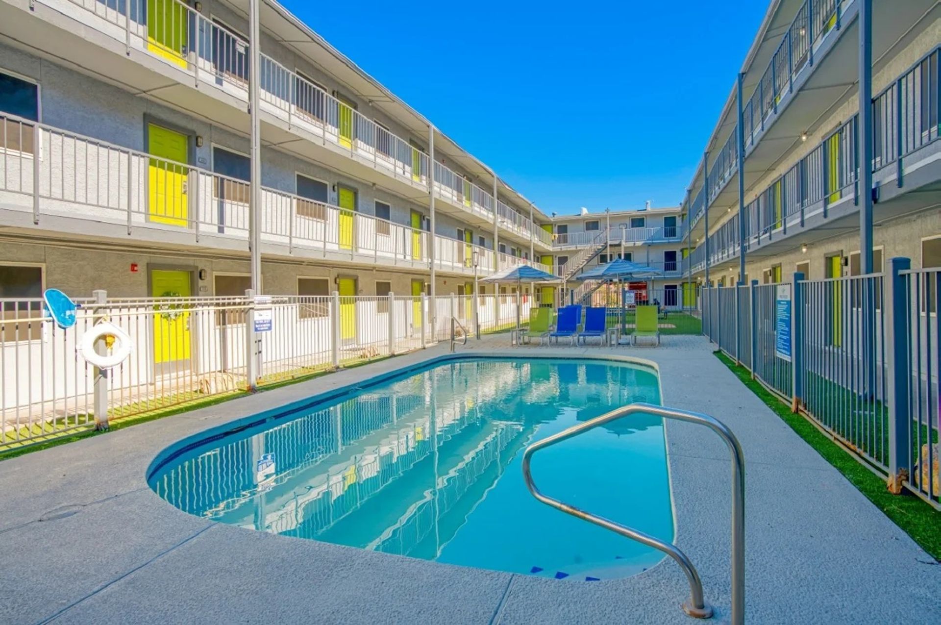 Pool and poolside area at Elevate at South Mountain.