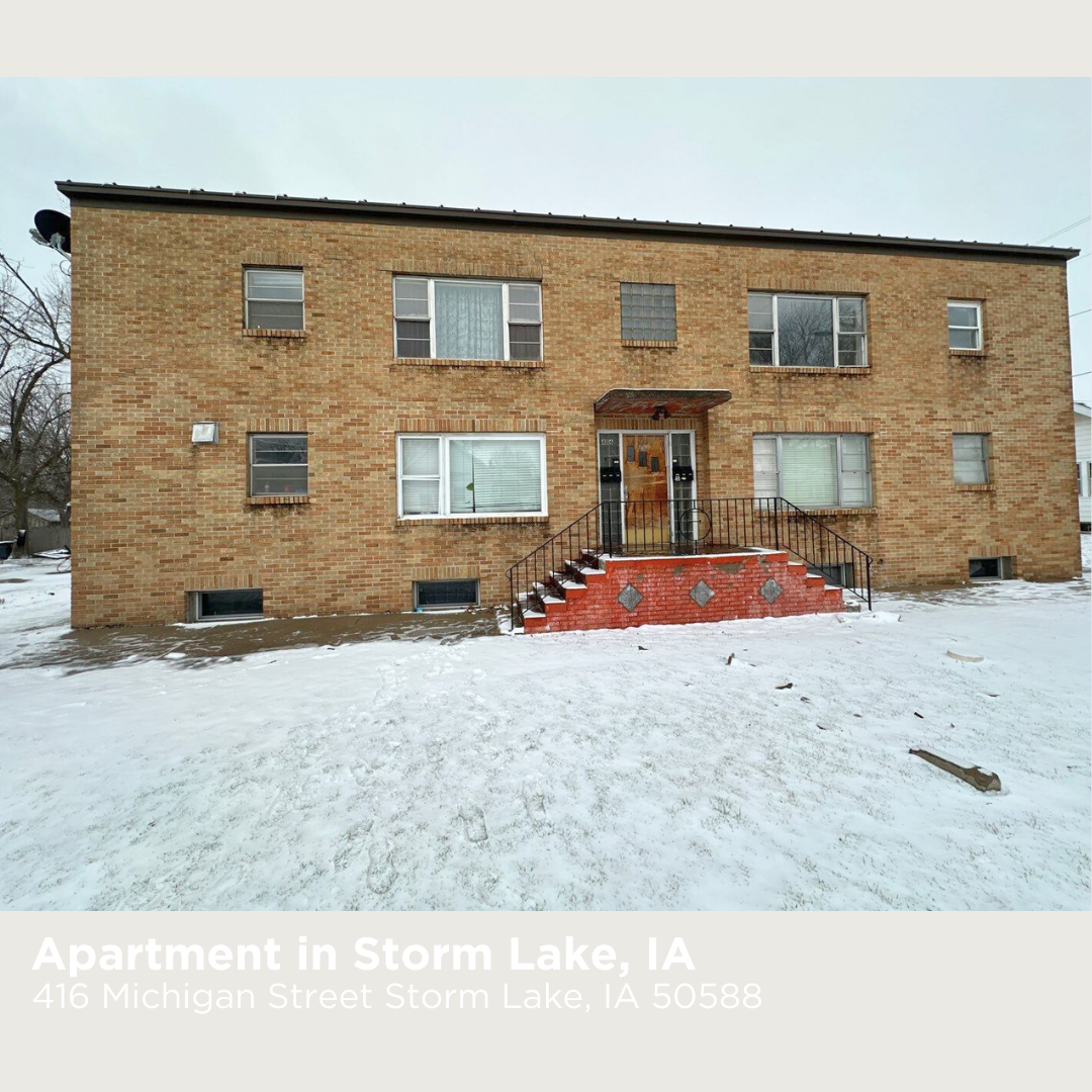 Storm Lake Apartment: 416 Michigan Street