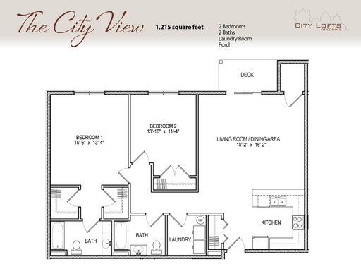 Spacious 2 bedroom with private deck – photo 1