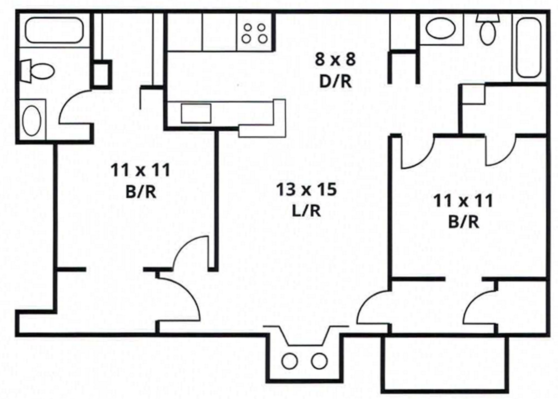 2 bed 2 bath – photo 1