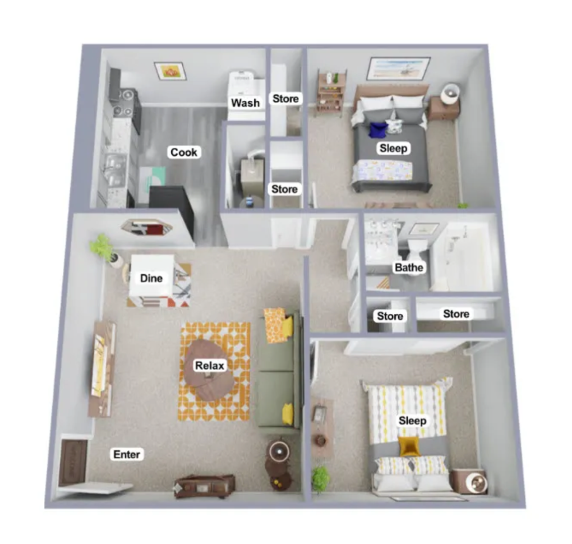 Seymour Apartment: 1345 W 2nd St.