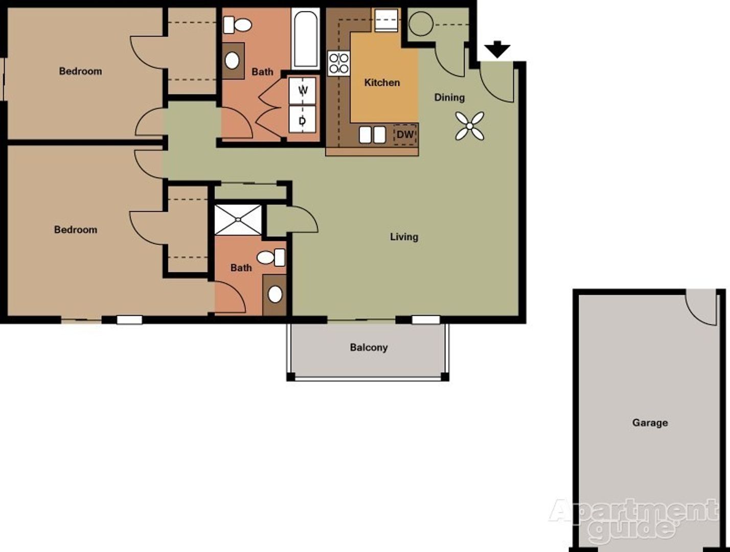 Watertown Apartment: 1301 Juneau Street, 1340, 1342, 1344, 1346, 1348 N. 4th Street Watertown WI 53098