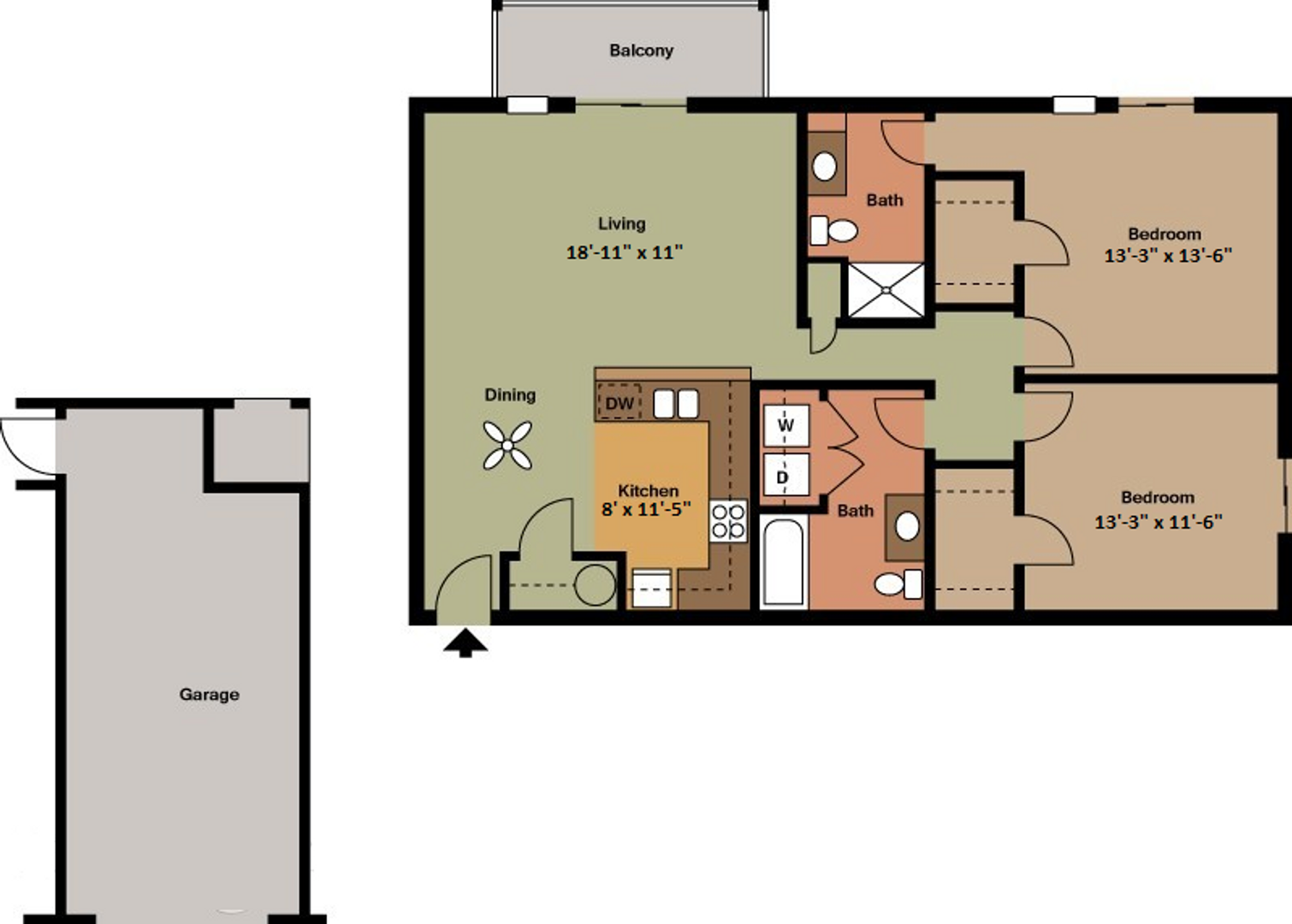 Watertown Apartment: 1301 Juneau Street, 1340, 1342, 1344, 1346, 1348 N. 4th Street Watertown WI 53098