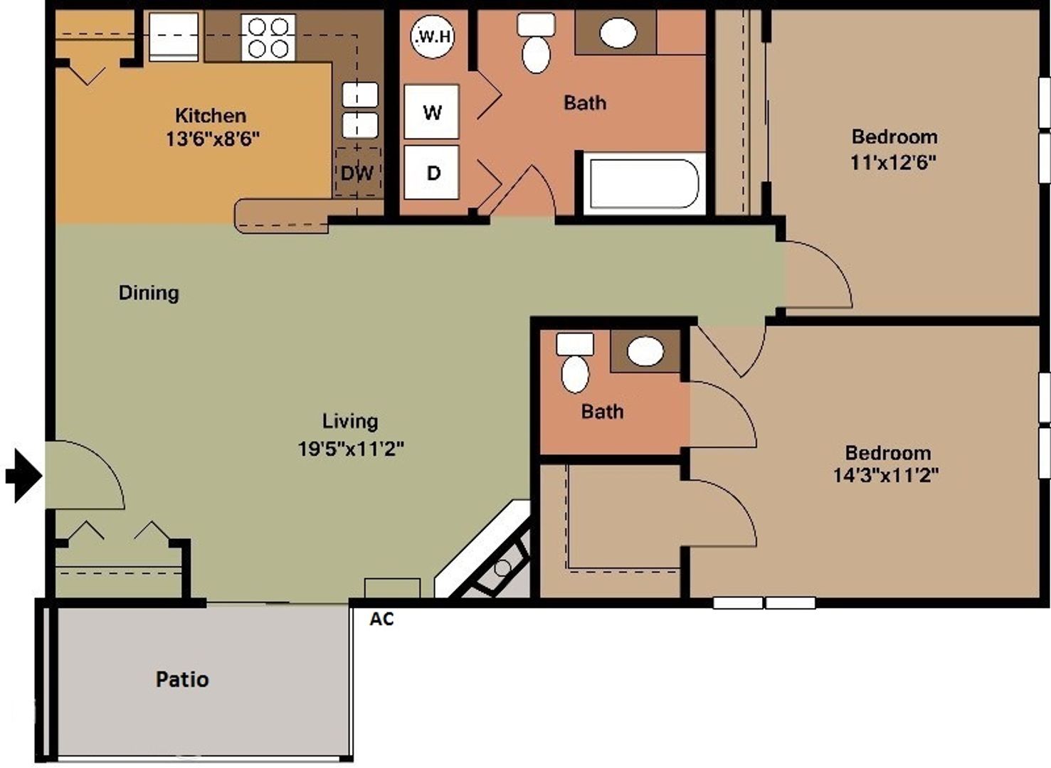 Baraboo Apartment: 1300 Walnut Street