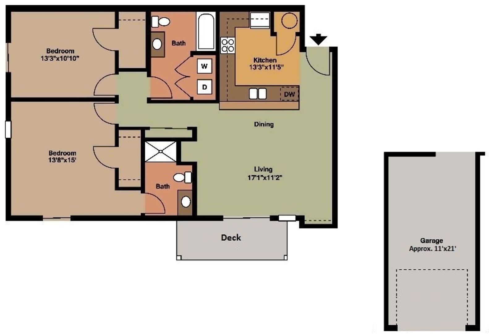 Baraboo Apartment: 1410 - 1440 Walnut Street