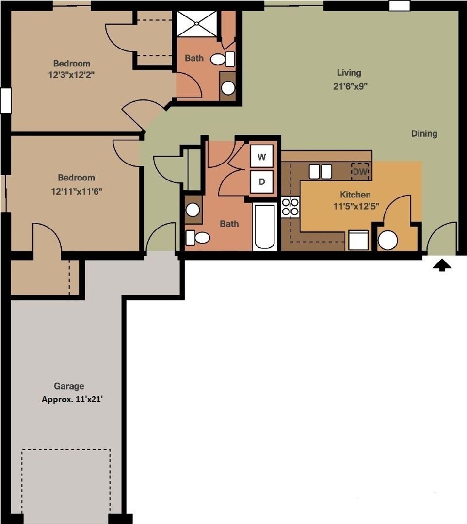 Baraboo Apartment: 1410 - 1440 Walnut Street