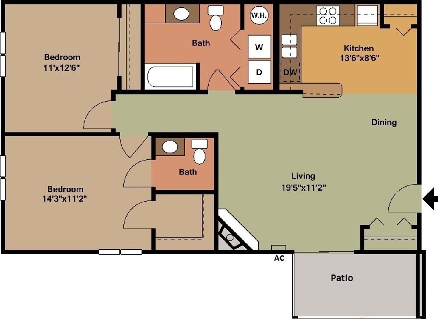 Baraboo Apartment: 1300 Walnut Street