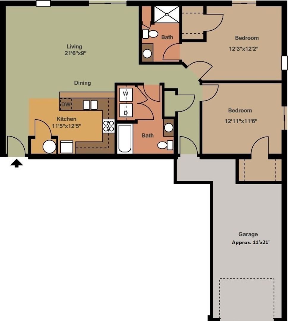 Baraboo Apartment: 1410 - 1440 Walnut Street