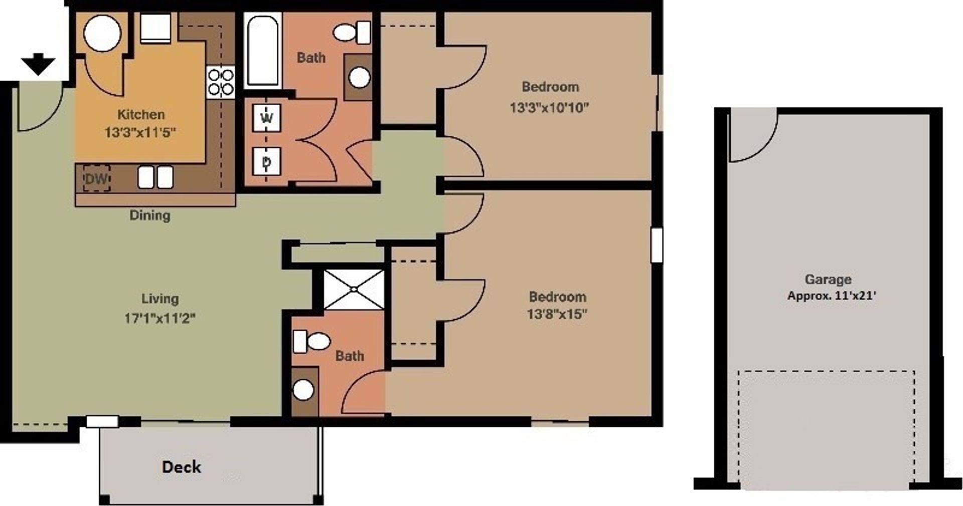Baraboo Apartment: 1410 - 1440 Walnut Street