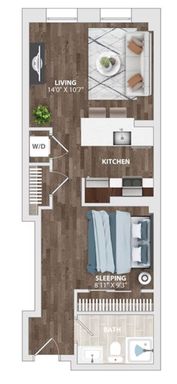 Charming 1 Bedroom/1 Bathroom Apartment Unit in Downtown Baltimore, MD! 615