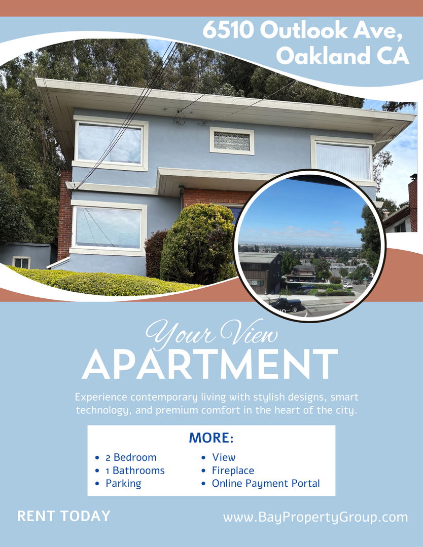Oakland Apartment: 6510 Outlook Avenue
