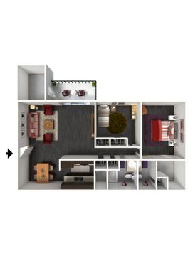 Staple Inn Waitlist - 2 Bedroom 2 Bath (1049 sqft.) Ranging from $990-$1,190 – photo 1