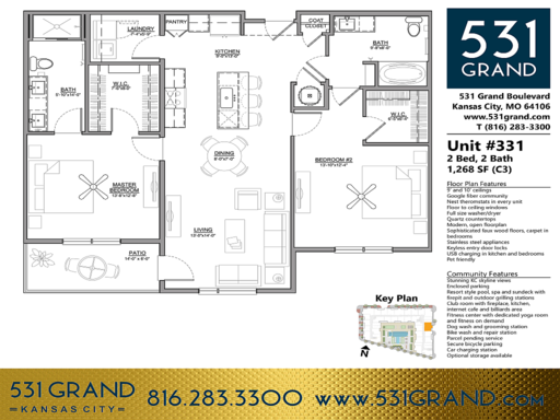 2 bedroom 2 bath @ 531 Grand. – photo 1