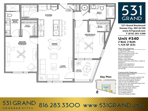 C5 Corner Balcony with City & Skyline View @ 531 Grand – photo 1