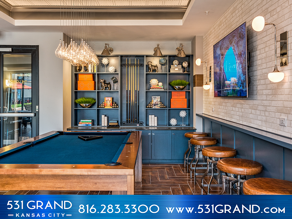 Game room at 531 Grand (1 of 3)