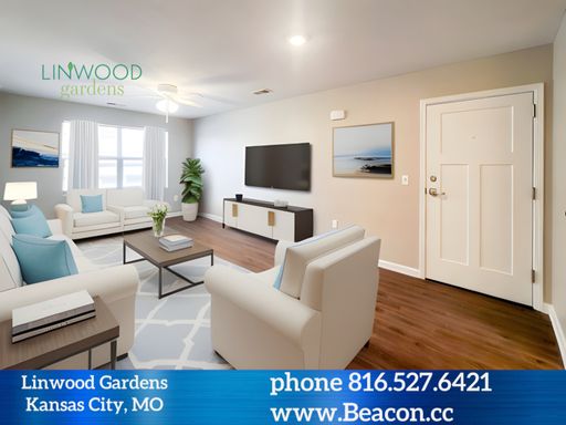 1x1 50% Floor Plan - Linwood Gardens in the Heart of Kansas City – photo 1