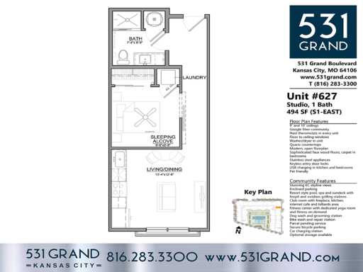 S1 Studio @ 531 Grand - Luxury Living in the River Market – photo 1