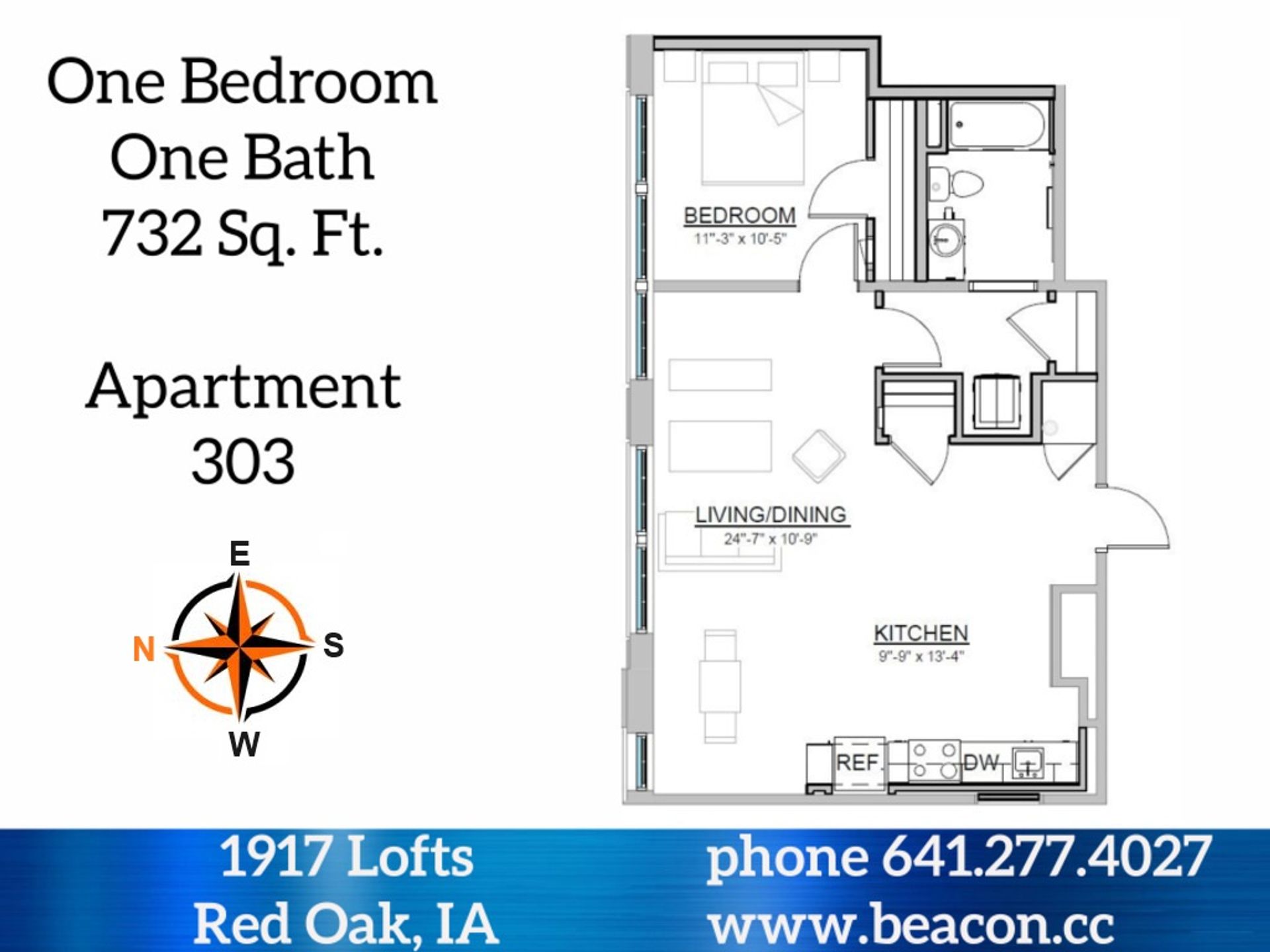 Red Oak Apartment: 308 E Corning