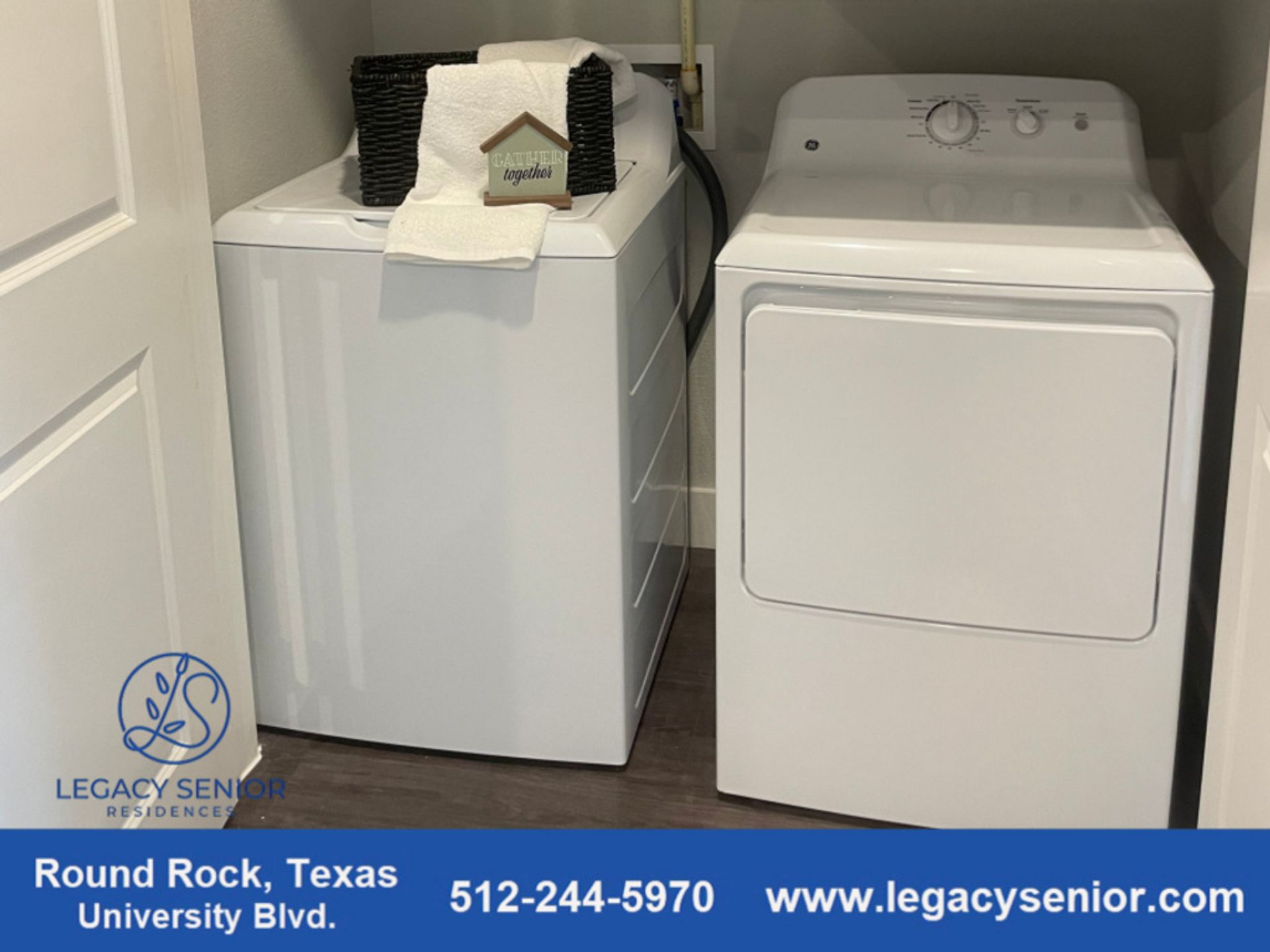 Laundry room at Legacy Round Rock Senior Residences (2 of 2)