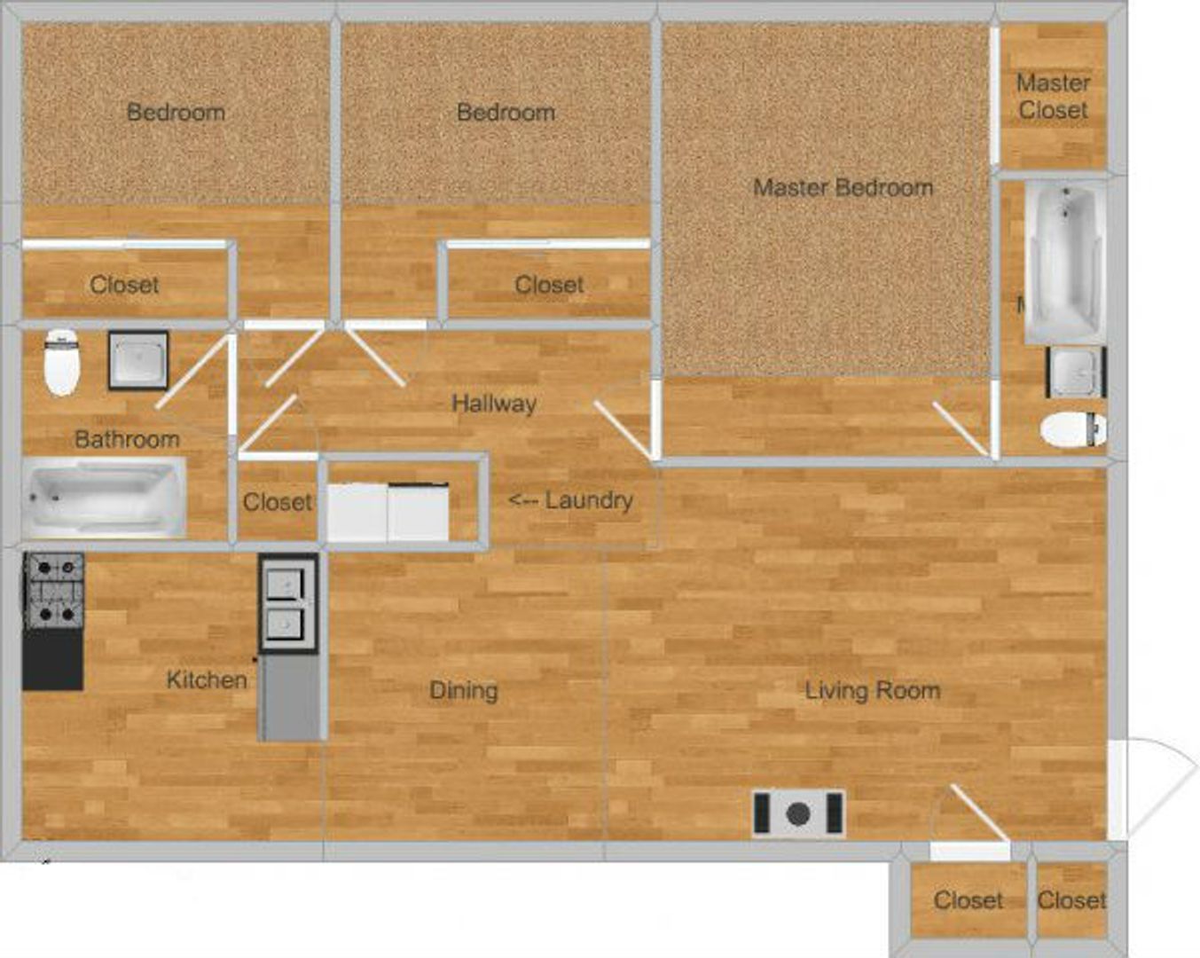 Merced Apartment: 2813 Park Ave