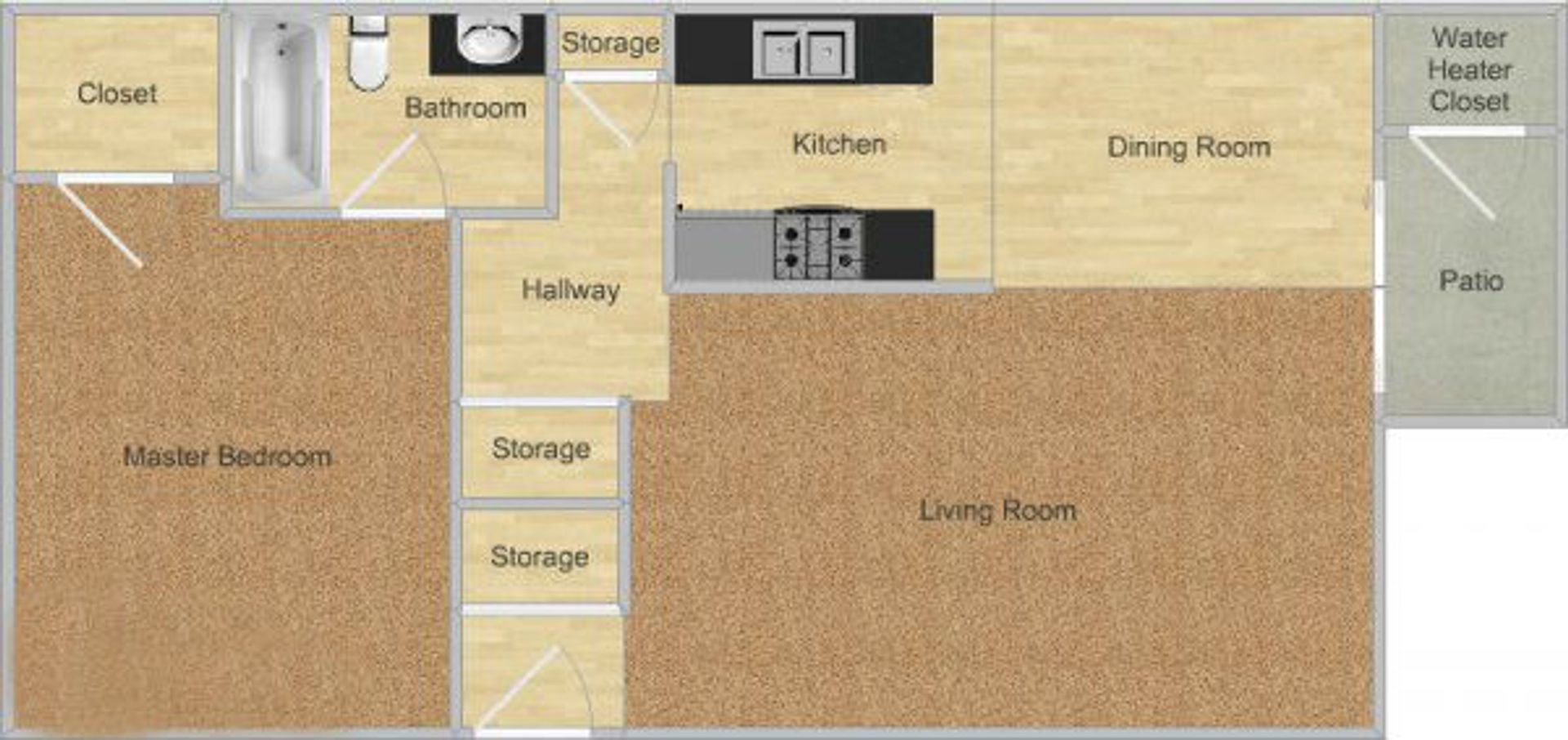 Merced Apartment: 2841 Park Ave