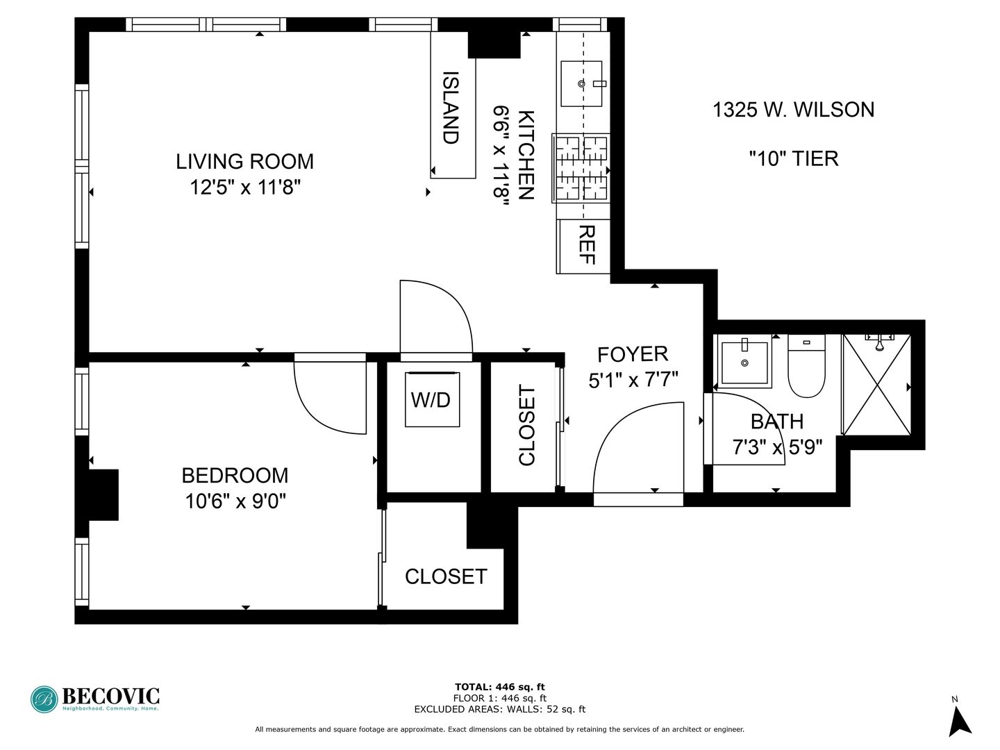 Chicago Apartment: 1325 W Wilson Avenue