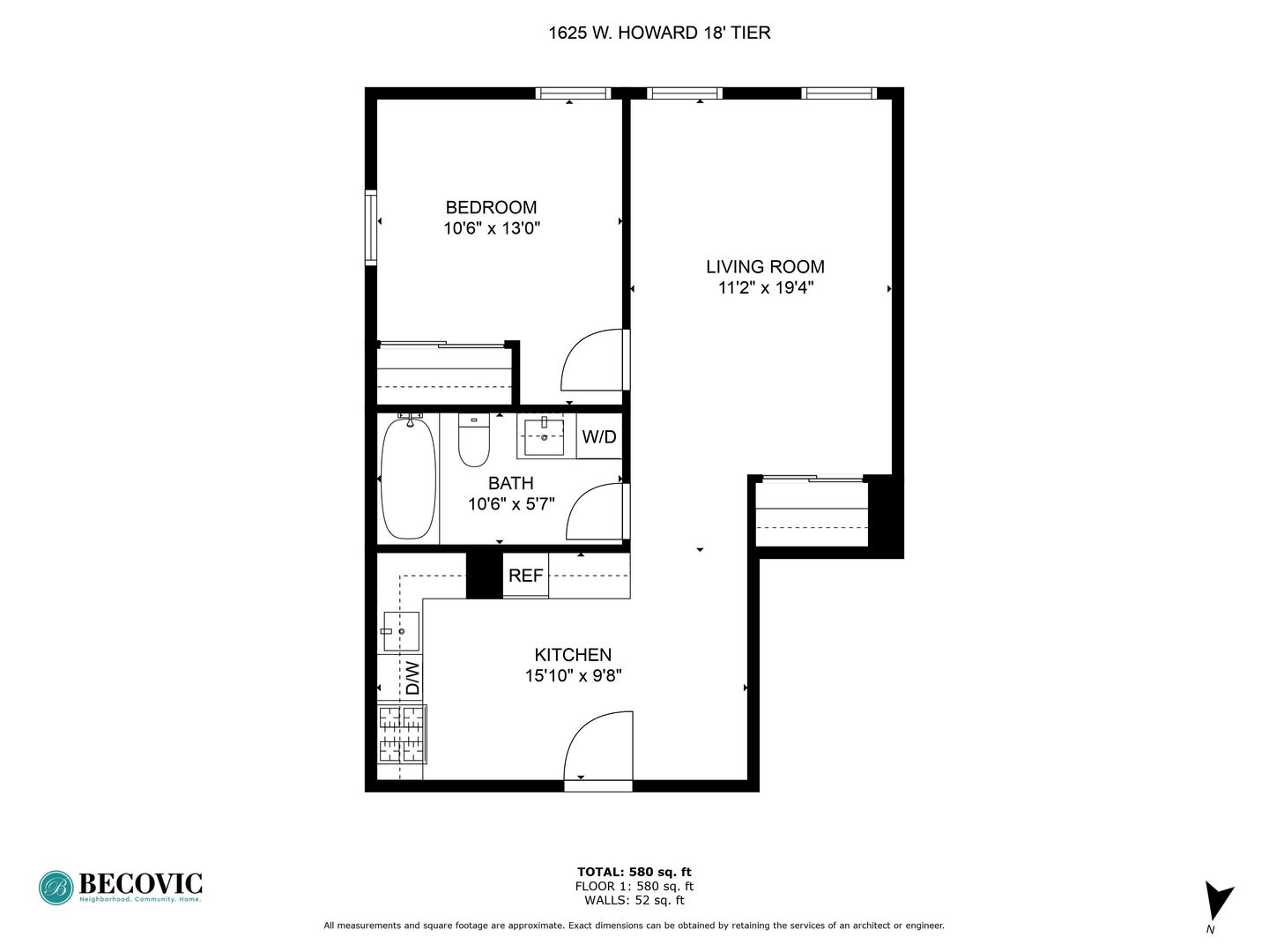 Chicago Apartment: 1625 W Howard