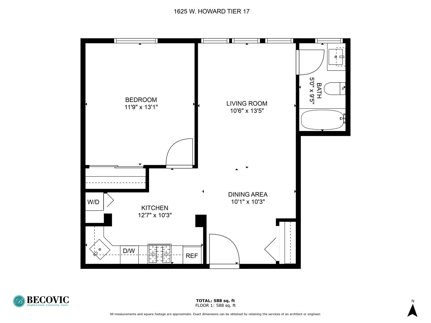 Chicago Apartment: 1625 W Howard