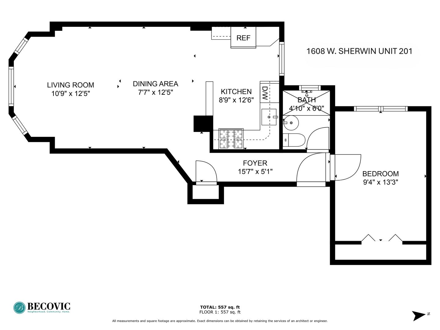 Chicago Apartment: 1608 W Sherwin Ave