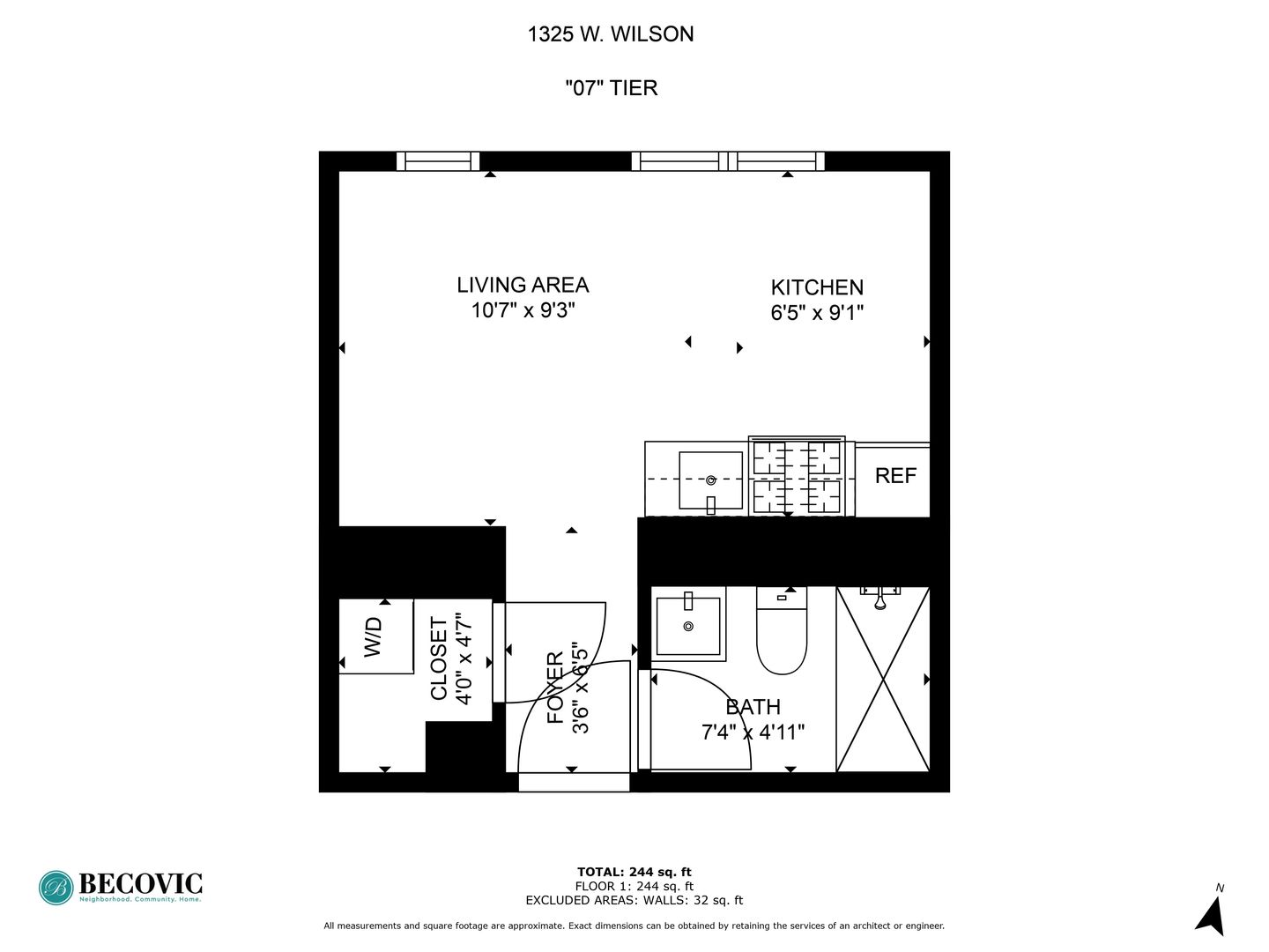 Chicago Apartment: 1325 W Wilson Avenue