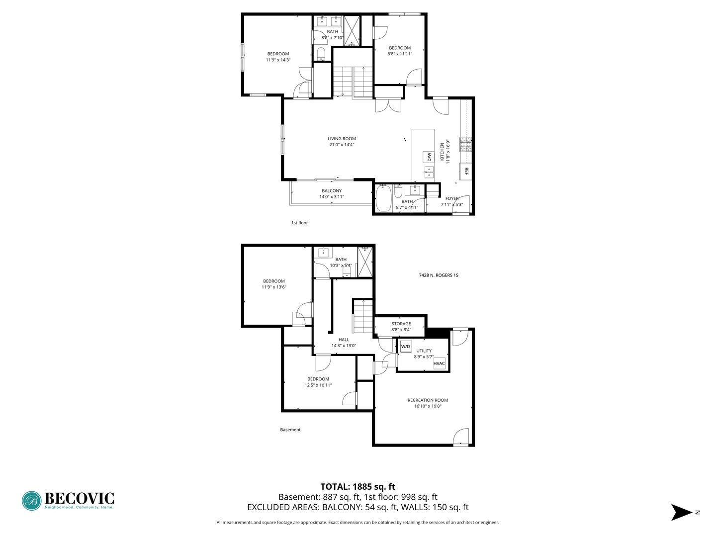 Chicago Apartment: 7428 N. Rogers Ave  & 7430 N. Hermitage Ave