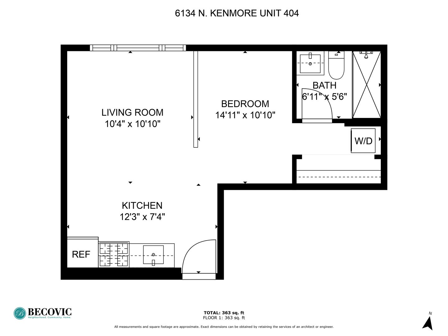 Chicago Apartment: 6134 N Kenmore