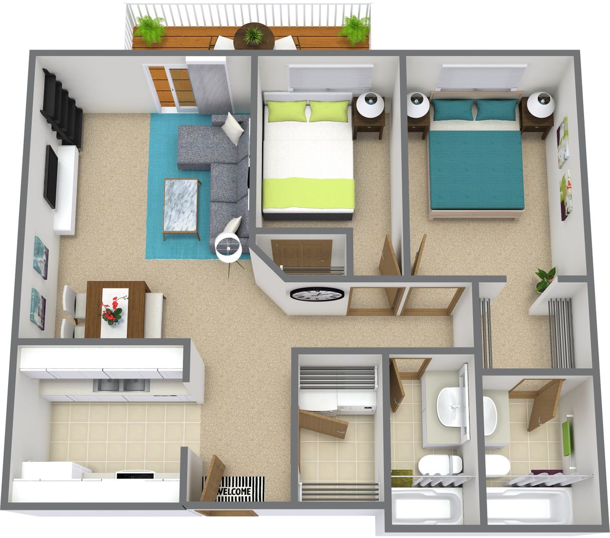 Bismarck Apartment: 2112-2113 Grimsrud Drive