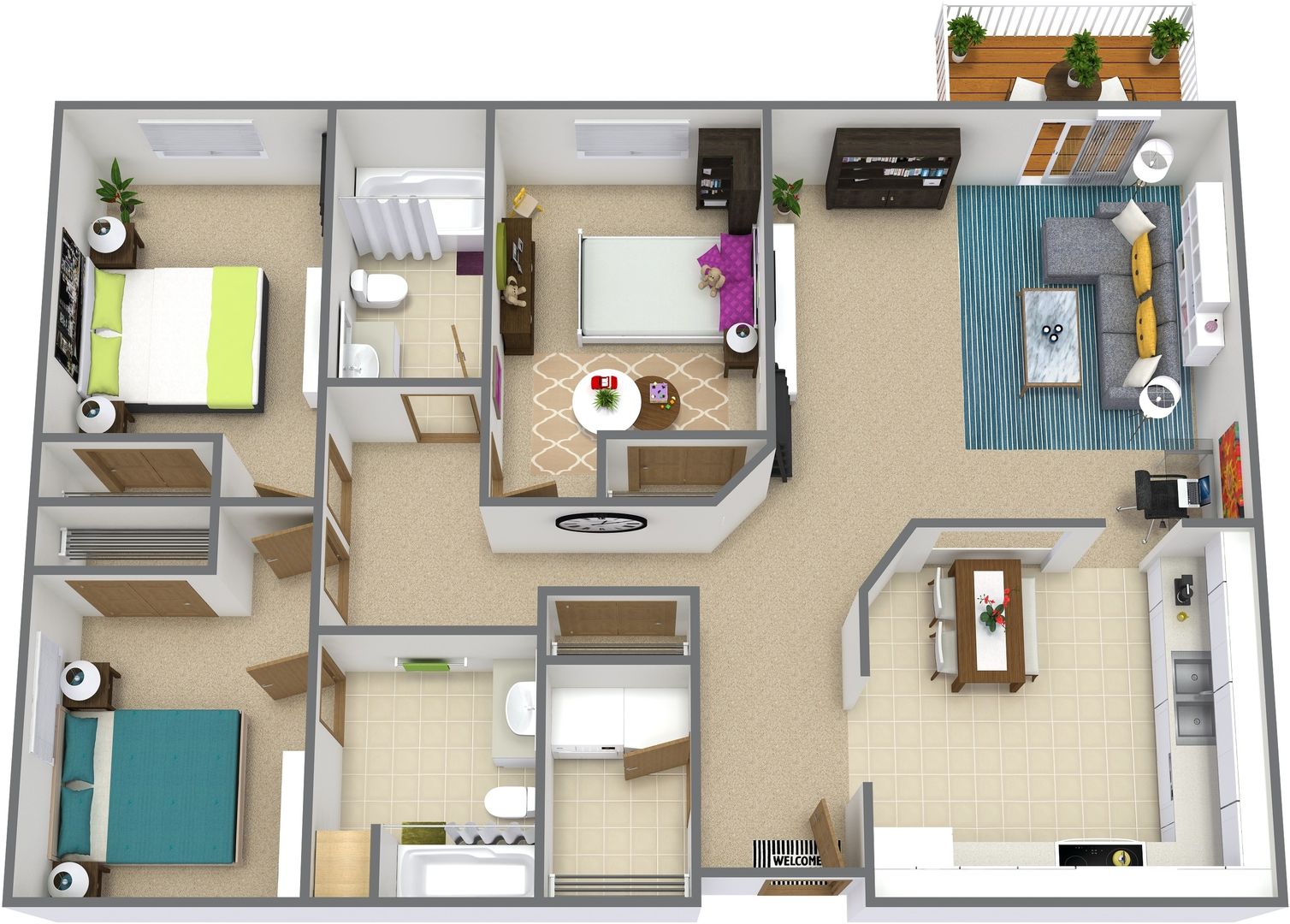 Bismarck Apartment: 2112-2113 Grimsrud Drive