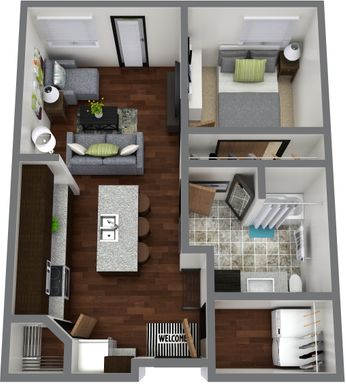 Gorgeous and Spacious! Spring into this 1 Bedroom with island kitchen. – photo 1