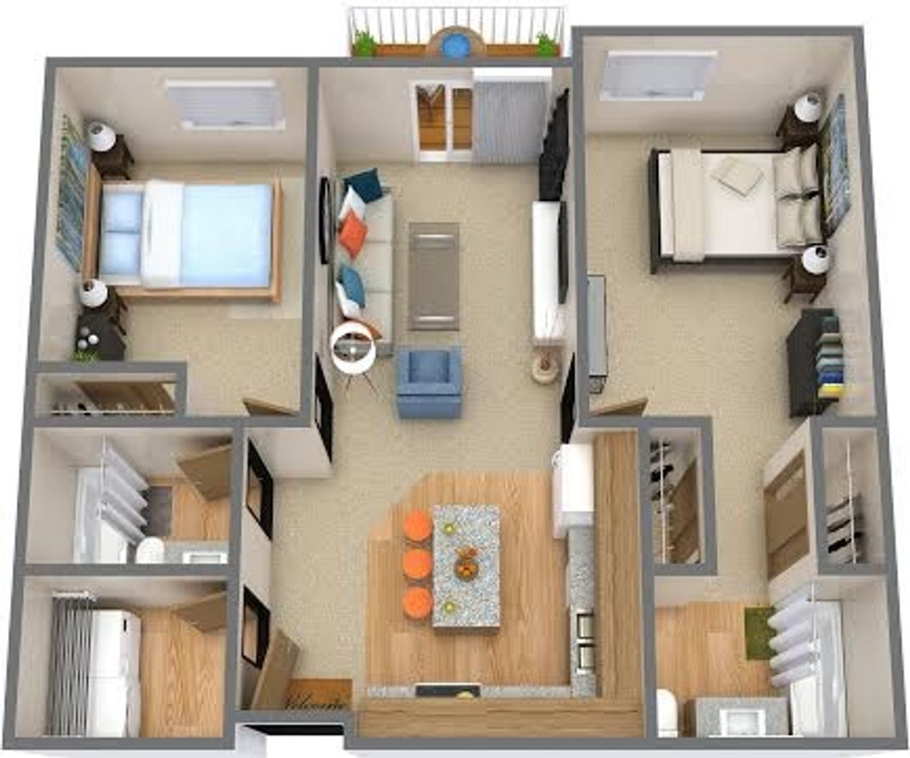 Bismarck Apartment: 100 Santa Fe