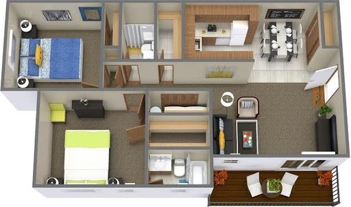 Don't Wait. Get Your Dream 2 Bed / 2 Bath Apartment! Spacious with Storage Space. – photo 1