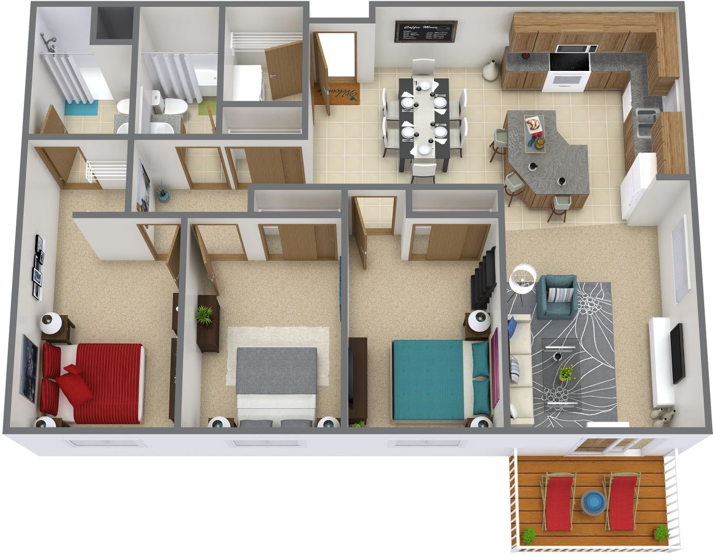 Bismarck Apartment: 1830-1834 East Capitol Ave