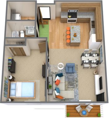Open Concept Living with Vaulted Ceilings! Yay! – photo 1