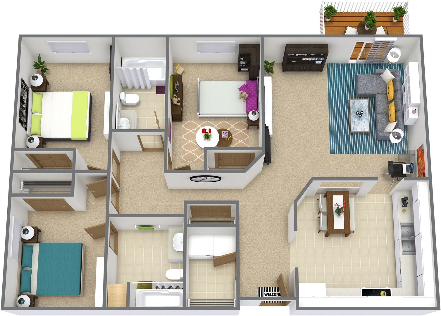 Bismarck Apartment: 2112-2113 Grimsrud Drive