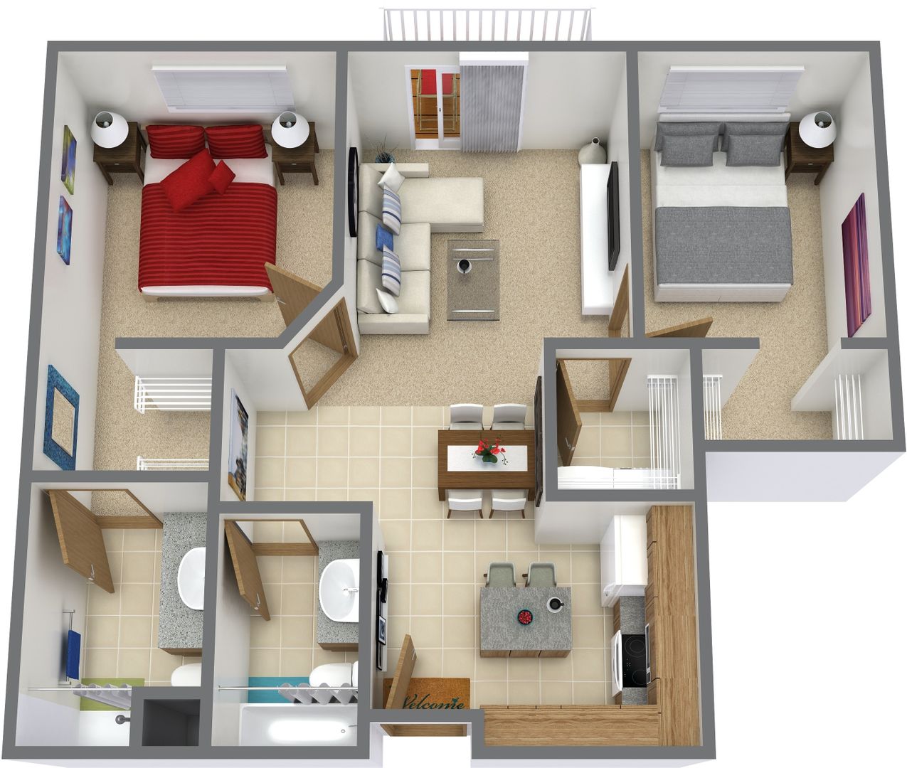 Bismarck Apartment: 1830-1834 East Capitol Ave