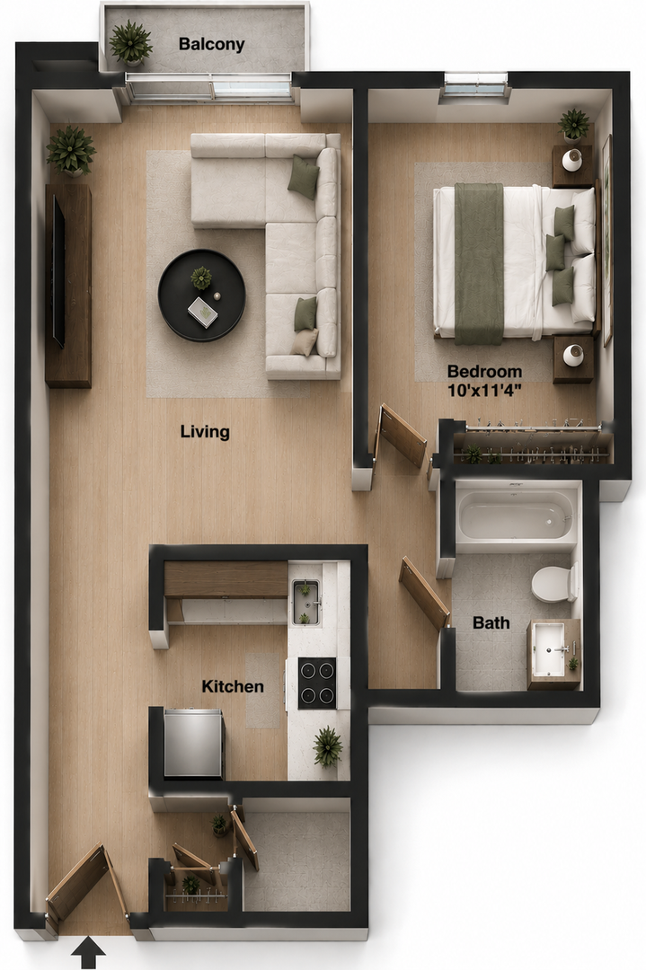 Richmond Apartment: 520 West Franklin Street