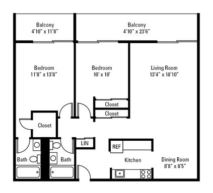 2 Bed 2 Bath B – photo 1