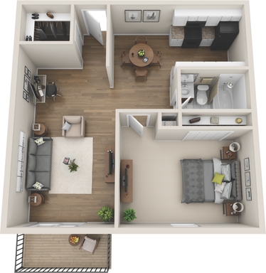1 Bed 1 Bath Alpine Remodel