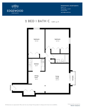 2 Bed 1 Bath C
