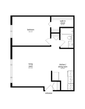 1 Bed 1 Bath Remodel