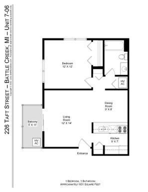 1 Bed 1 Bath C - Newly Renovated!