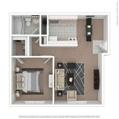 1 Bed 1 Bath B Renovated